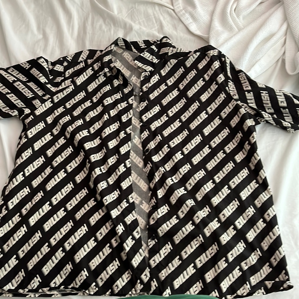 H&M DIVIDED Billie Eilish Oversized Button Up